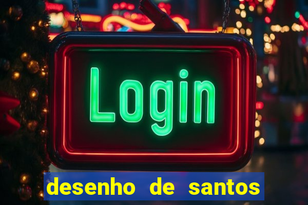 desenho de santos para colorir